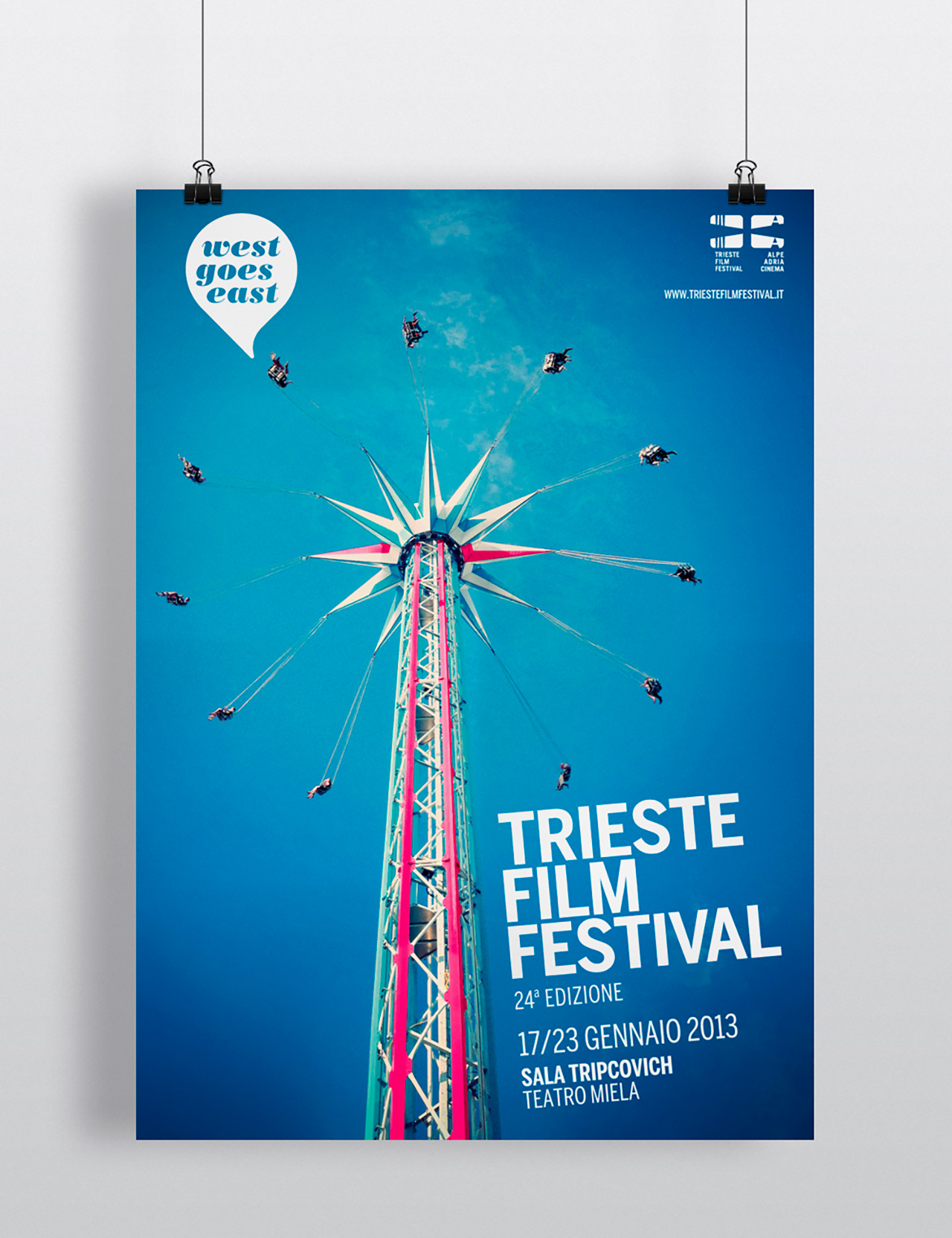 Trieste film festival art direction concept poster immagine coordinata