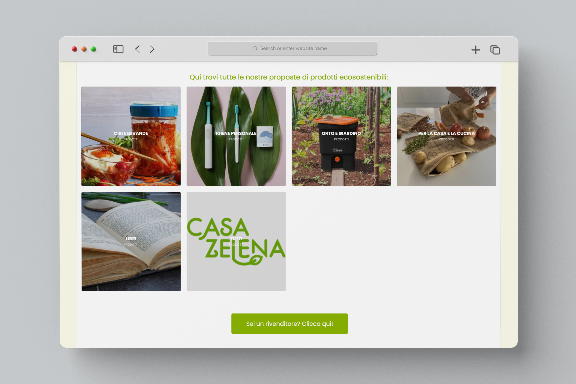 Jade studio grafico Trieste Casa Zelena e-commerce sito web design eco bio etico brand identity
